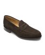 Loake Imperial Loafer in Dark Brown Suede For Discount