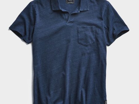 Indigo Slub Jersey Montauk Polo For Discount