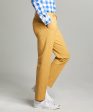 Sutton Seersucker Suit Trouser in Mustard Supply