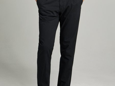 Garment Dyed Traveler Suit Trouser in Navy Discount