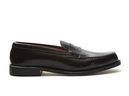 Alden Cordovan Leisure Handsewn Moccasin In Dark Burgundy For Discount