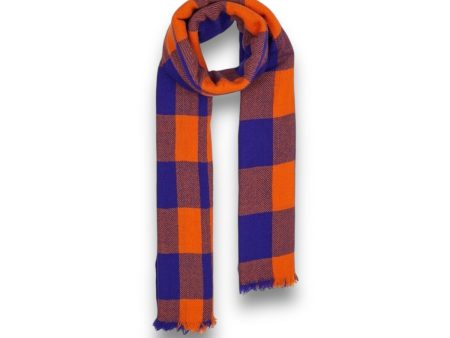 Lovat & Green Blanket Scarf hockney orange Supply