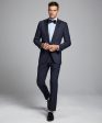 Sutton Tuxedo Pant in Italian Navy Wool Discount