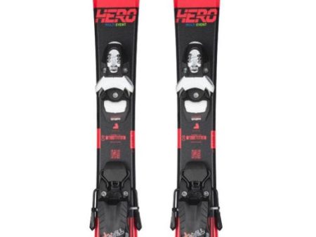 ROSSIGNOL HERO PRO W TEAM 4 GW BINDING JUNIOR SKI PACKAGE For Discount