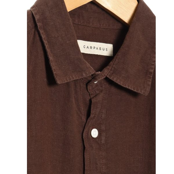 Carpasus Shirt Linen Nuve brown Hot on Sale