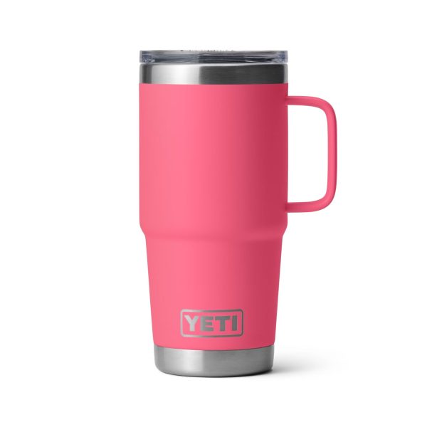 YETI RAMBLER 20OZ TRAVEL MUG WITH STRONGHOLD LID For Sale