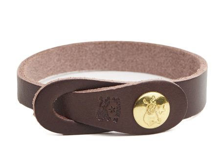 Il Bisonte Classic Cowhide Bracelet in Brown For Discount