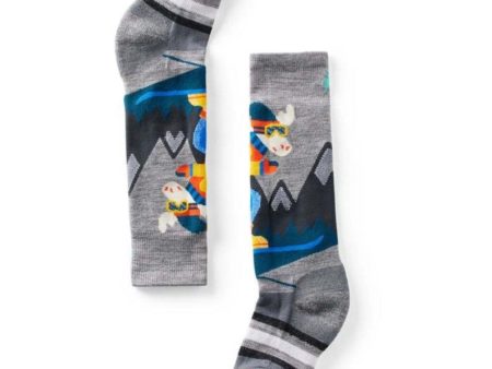 SMARTWOOL KIDS WINTERSPORT FULL CUSHION MOUNTAIN MOOSE PATTERN OTC SOCKS Sale