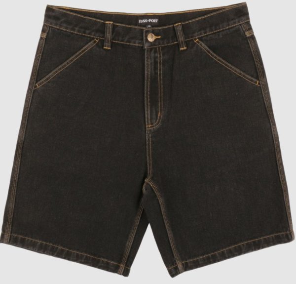 PASSPORT WORKERS CLUB DENIM SHORTS on Sale