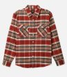 BRIXTON BOWERY STRETCH LONG SLEEVE X FLANNEL MENS BUTTON DOWN SHIRT Hot on Sale