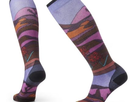 SMARTWOOL SKI ZERO CUSHION FLORAL FIELD PRINT OTC WOMENS SOCKS Sale