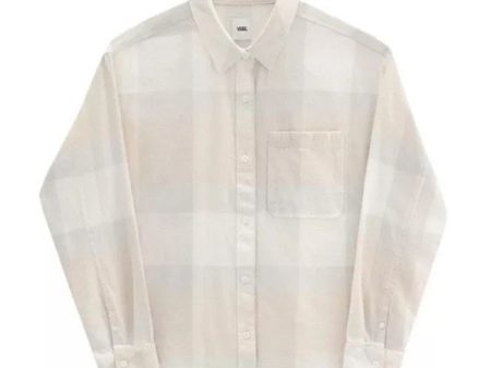 VANS EASY PLAID FLANNEL LONG SLEEVE BUTTON DOWN WOMENS SHIRT For Cheap