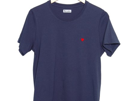 Brosbi The Icon Tee Heart navy on Sale