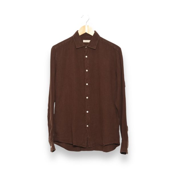 Carpasus Shirt Linen Nuve brown Hot on Sale