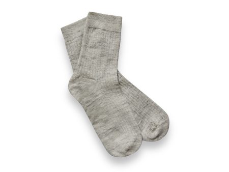 About Companions Linen Socks sand & pepper Cheap