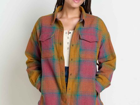 TOAD&CO CONIFER SHIRT JACKET WOMENS LONG SLEEVE BUTTON DOWN SHIRT Cheap