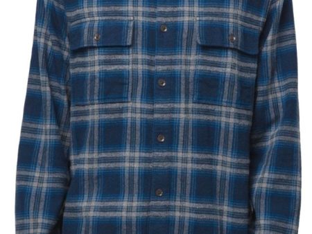 VANS STRAIGHT HEM MELANGE FLANNEL LONG SLEEVE BUTTON DOWN MENS SHIRT Discount