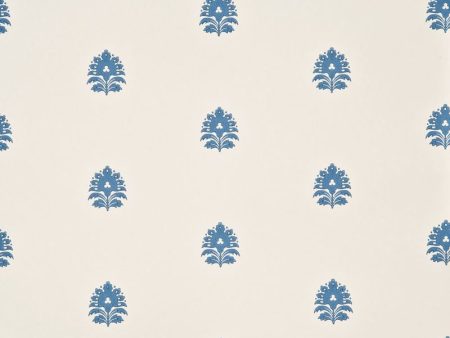 Baker Lifestyle Wallpaper PW78006.2 Hestercombe Sprig Blue Online Hot Sale