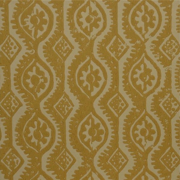 Lee Jofa Wallpaper PBFC-3509.4 Small Damask Ochre Discount