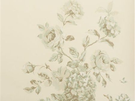 Baker Lifestyle Wallpaper PW78003.1 Mottisfont Ivory Aqua on Sale