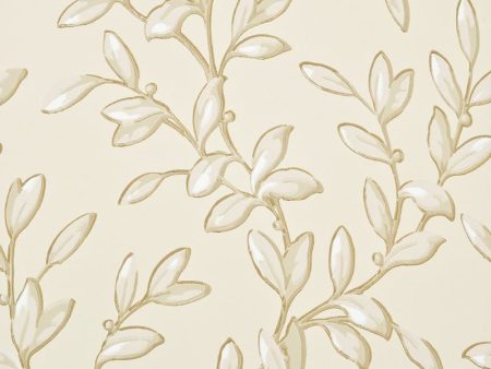 Baker Lifestyle Wallpaper PW78002.4 Tintinhull Leaf Linen Ivory Online